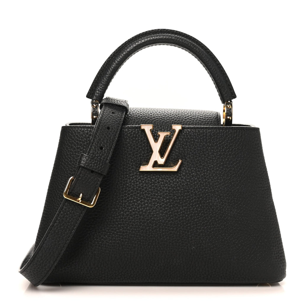Taurillon Mother of Pearl Capucines BB Black