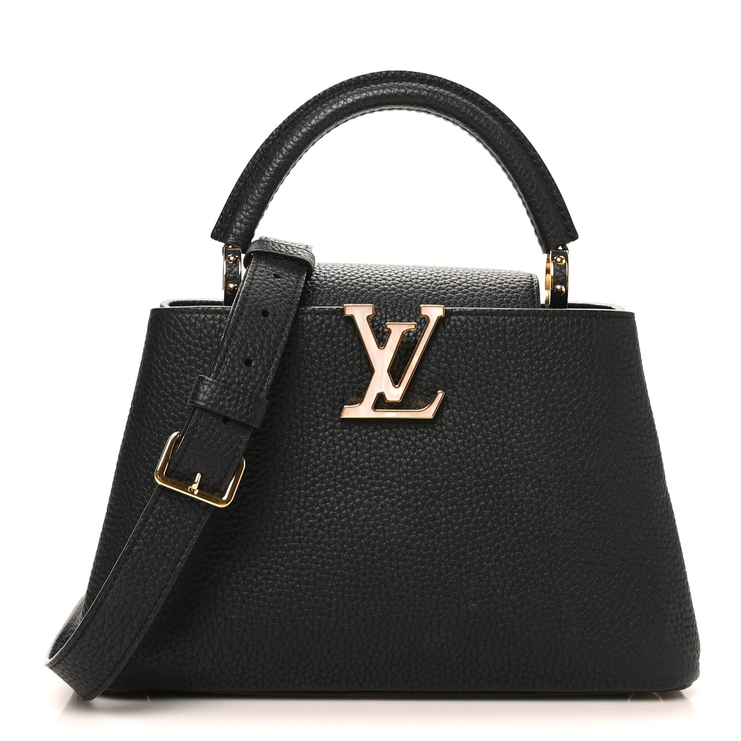 Taurillon Mother of Pearl Capucines BB Black