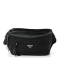 Tessuto Nylon Studded Belt Bag Black