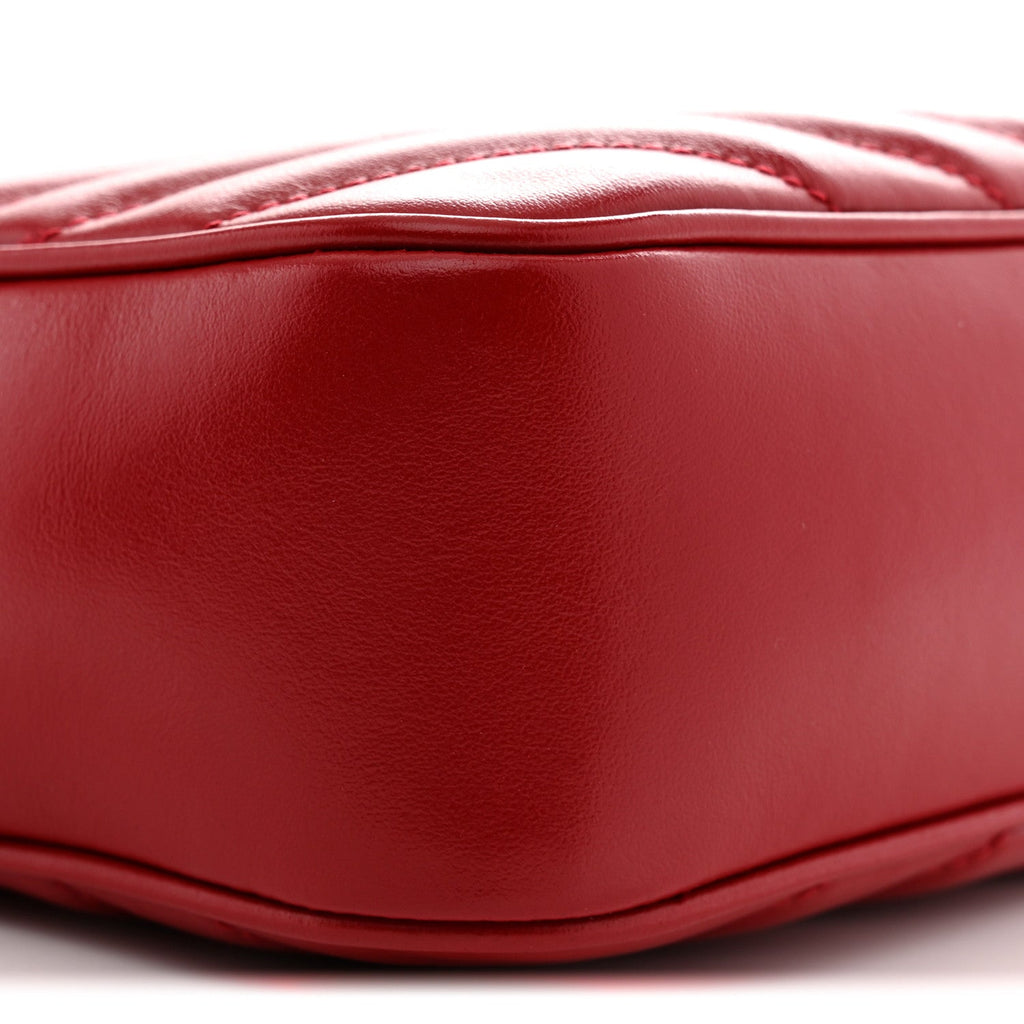 Calfskin Matelasse Monogram Lou Camera Bag Red