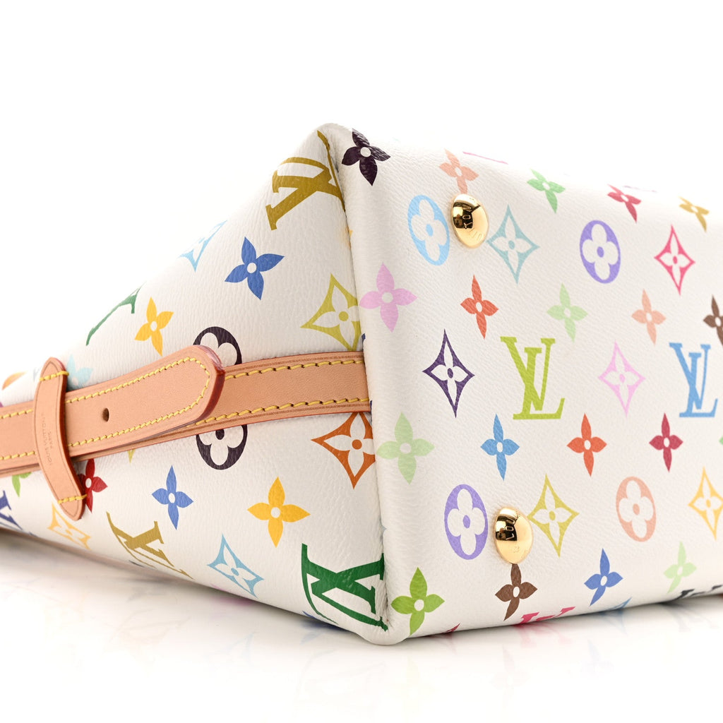 LV x TM Monogram Multicolor CarryAll PM White