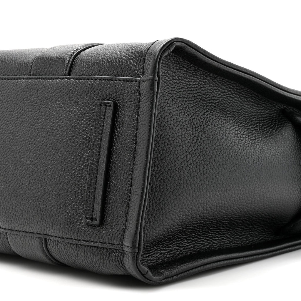 Grained Calfskin Large The Tote Bag Black