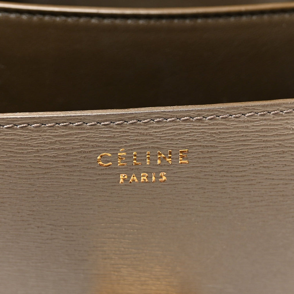Liege Calfskin Medium Classic Box Flap Bag Souris