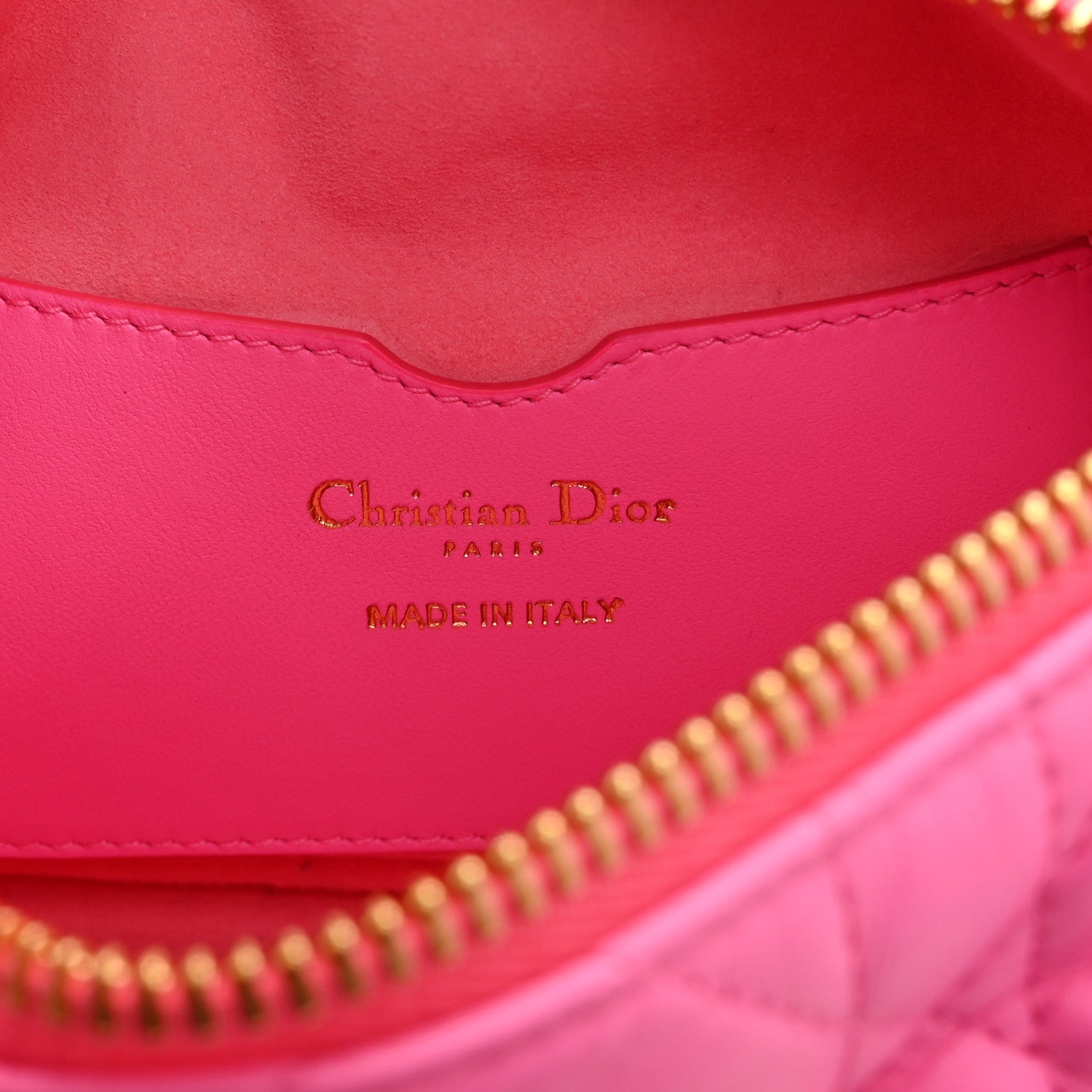 Lambskin Cannage Small Dior Vibe Hobo Bag Pink