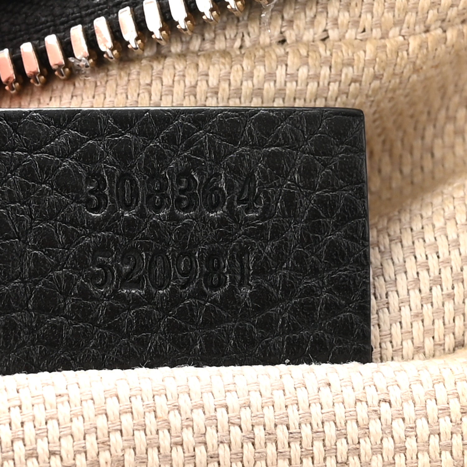 Pebbled Calfskin Small Soho Disco Bag Black