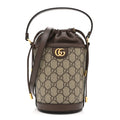 GG Supreme Monogram Ophidia Mini Bucket Bag Beige Ebony