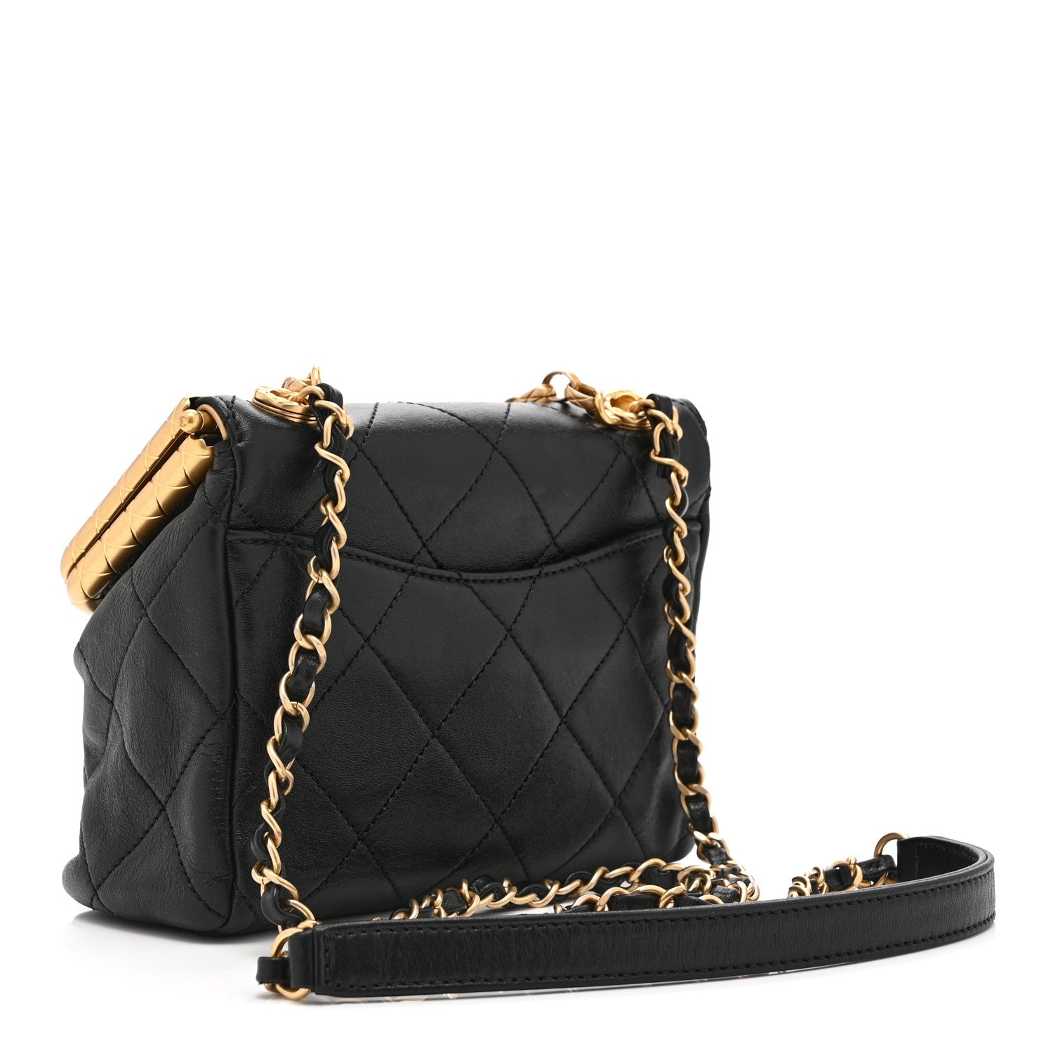 Lambskin Quilted My Crush Bag Black