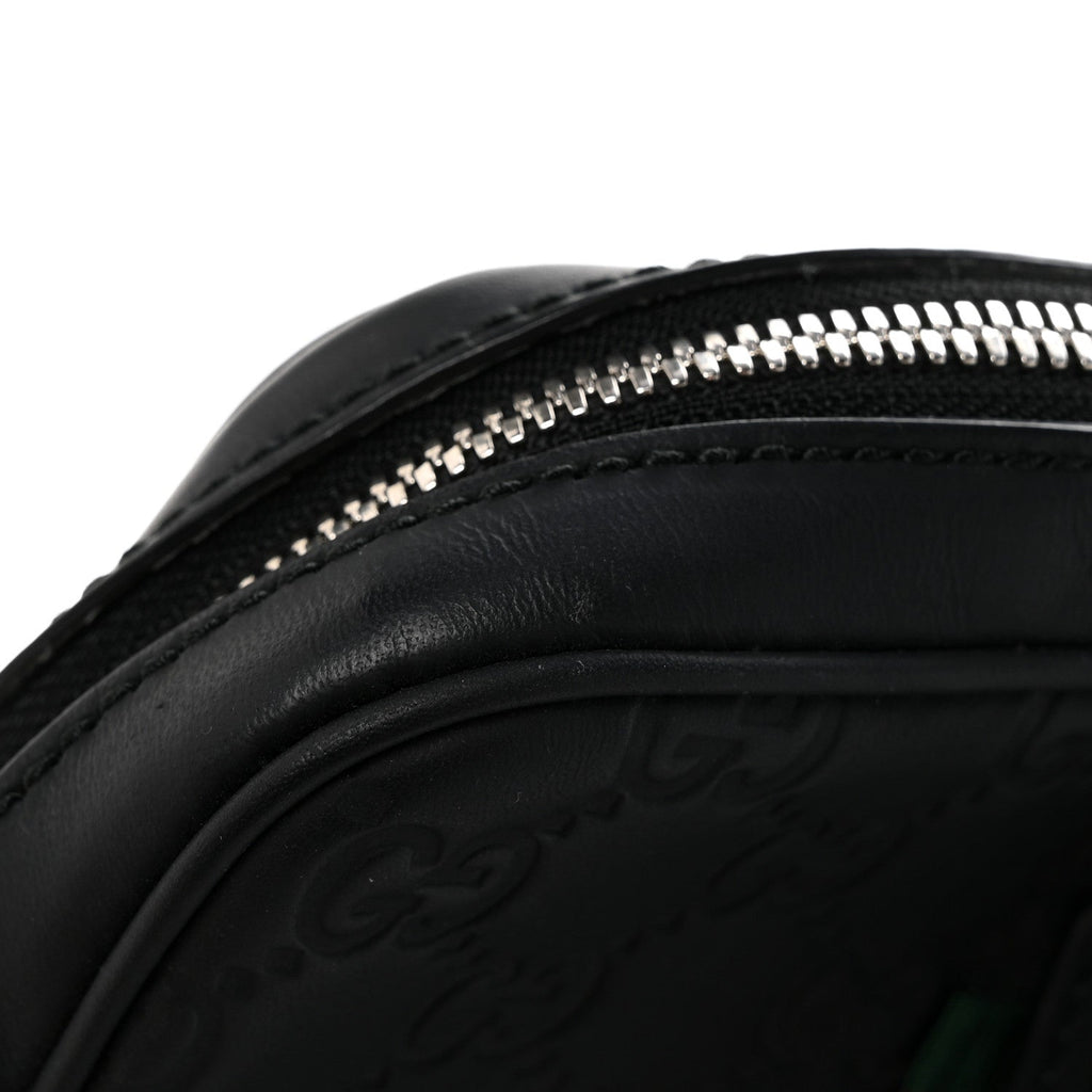 Rubber Guccissima Laptop Briefcase Black