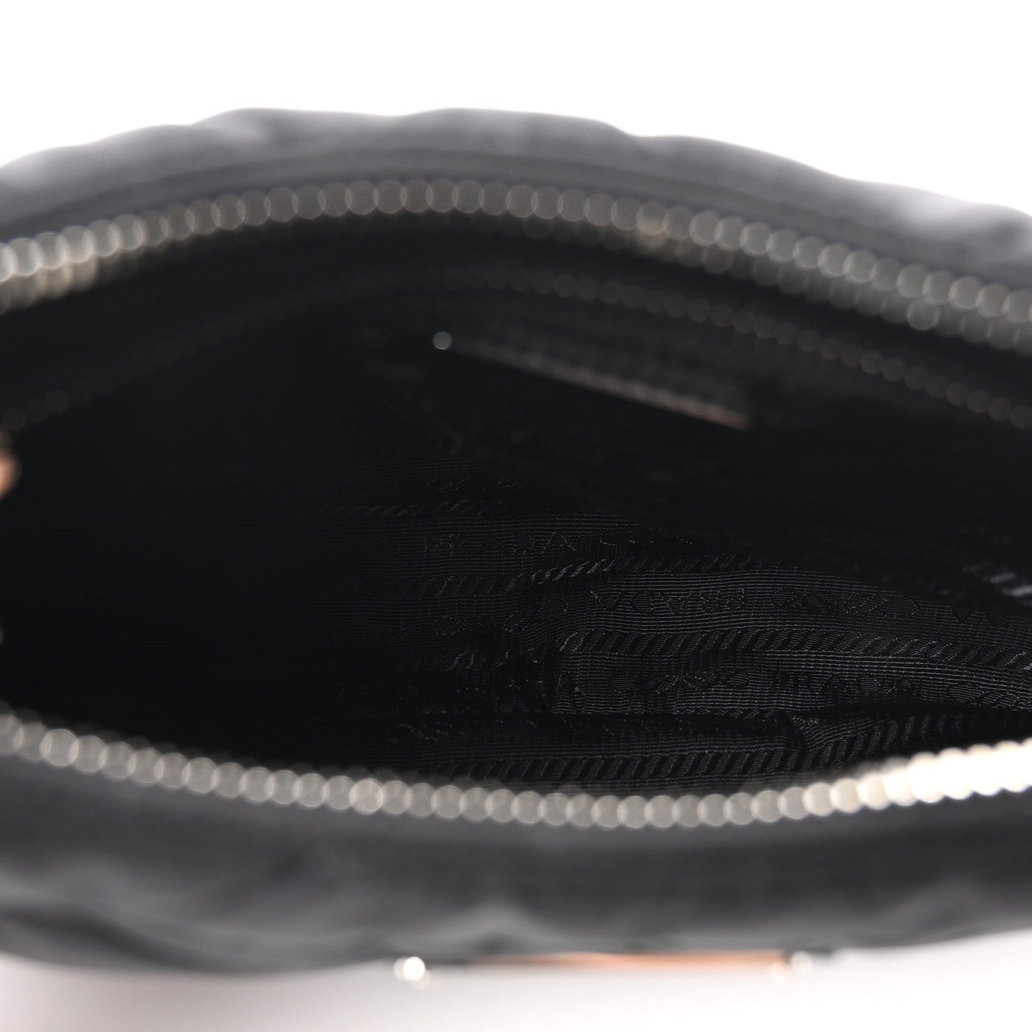 Re-Nylon Triangle Padded Patchwork Shoulder Bag Black