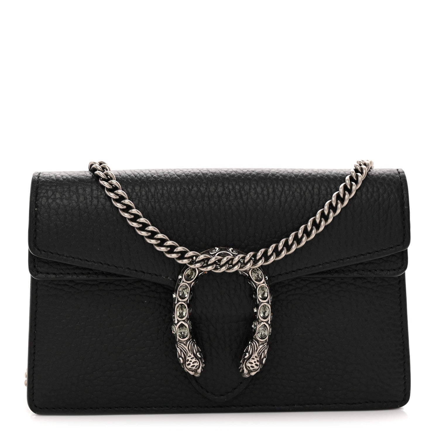 Calfskin Super Mini Dionysus Shoulder Bag Black