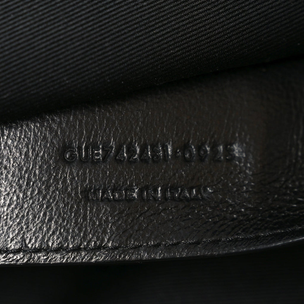 Lambskin Matelasse Monogram Large Jamie 4.3 Black