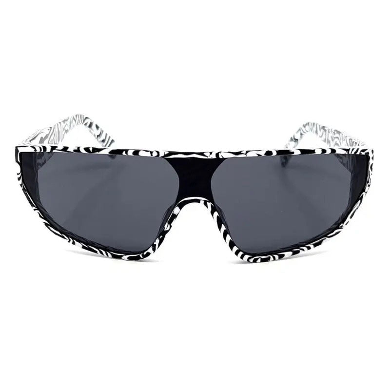 Celine Sunglasses Shield Full Rim, Shiny Zebra Frame and Smoke Lens CL40195I04A