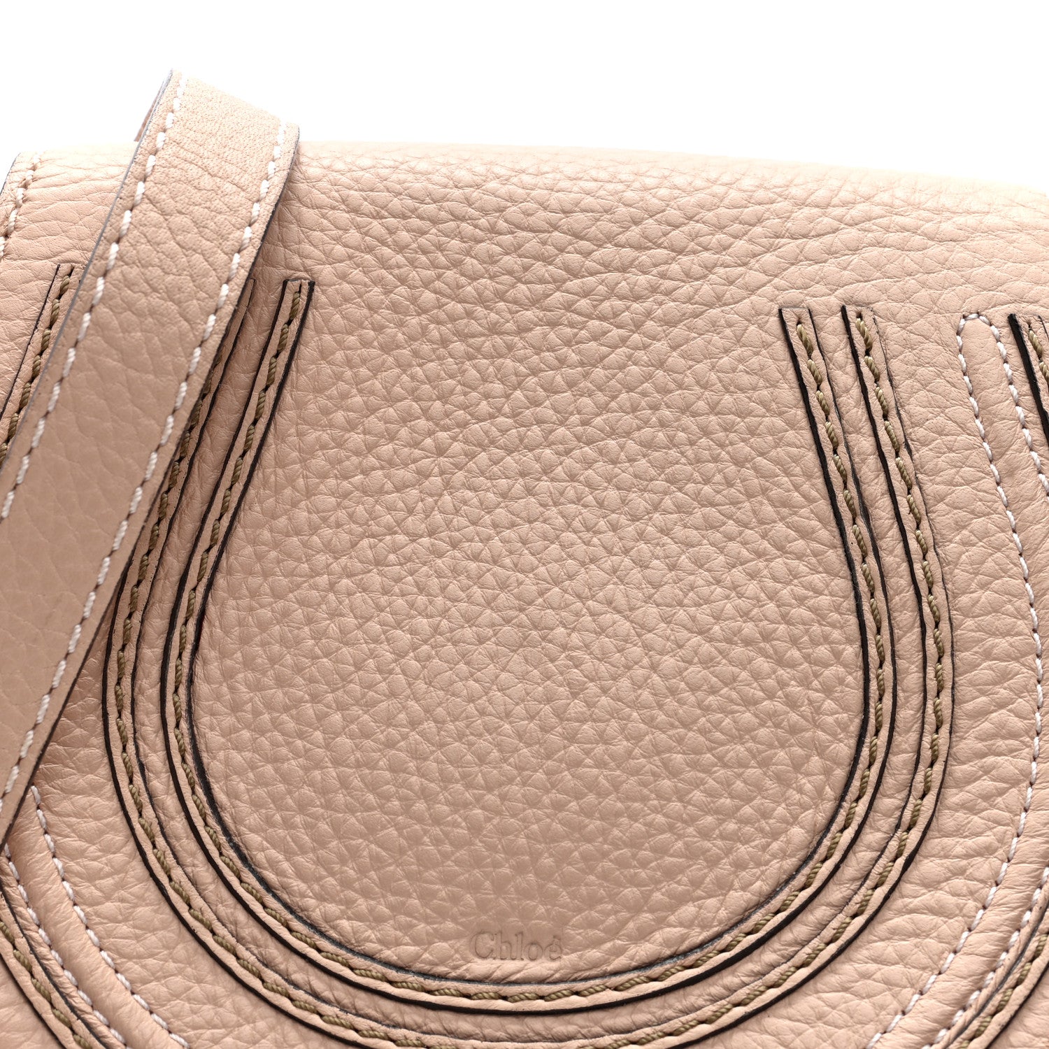Calfskin Mini Marcie Round Crossbody Bag Blush Nude
