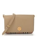 Grainy Calfskin Vintage Check Hampshire Crossbody Beige