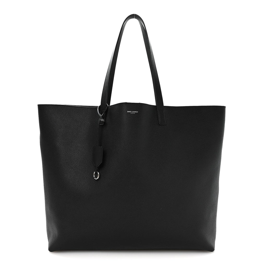 Calfskin Large Shopping Tote Black