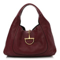 Grained Calfskin Softbit Maxi Shoulder Bag Rosso Ancora Red