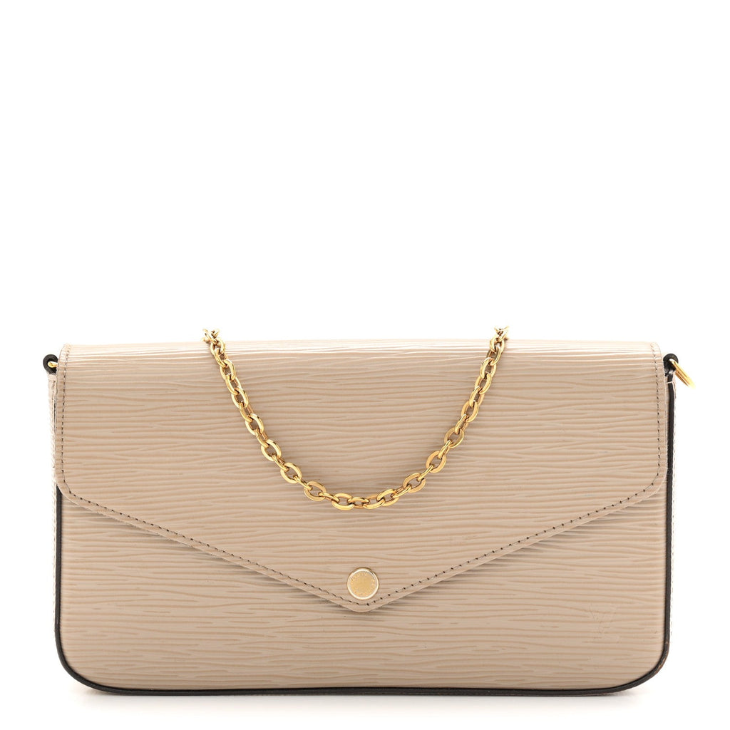 Epi Felicie Pochette Chain Wallet Galet