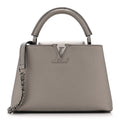 Metallic Calfskin Capucines BB Etain