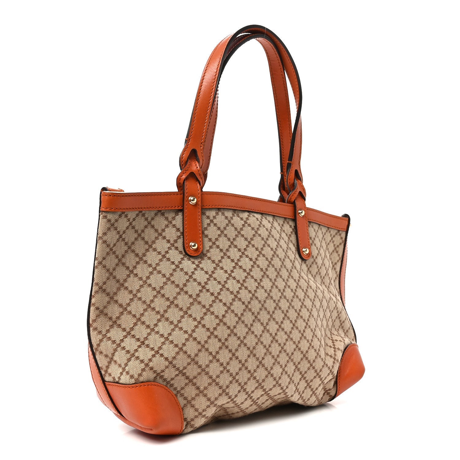 Diamante Small Craft Tote Orange