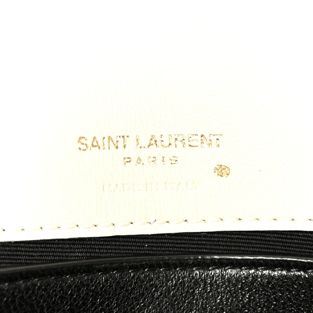 Lambskin Chevron Quilted Mini LouLou Crema Soft