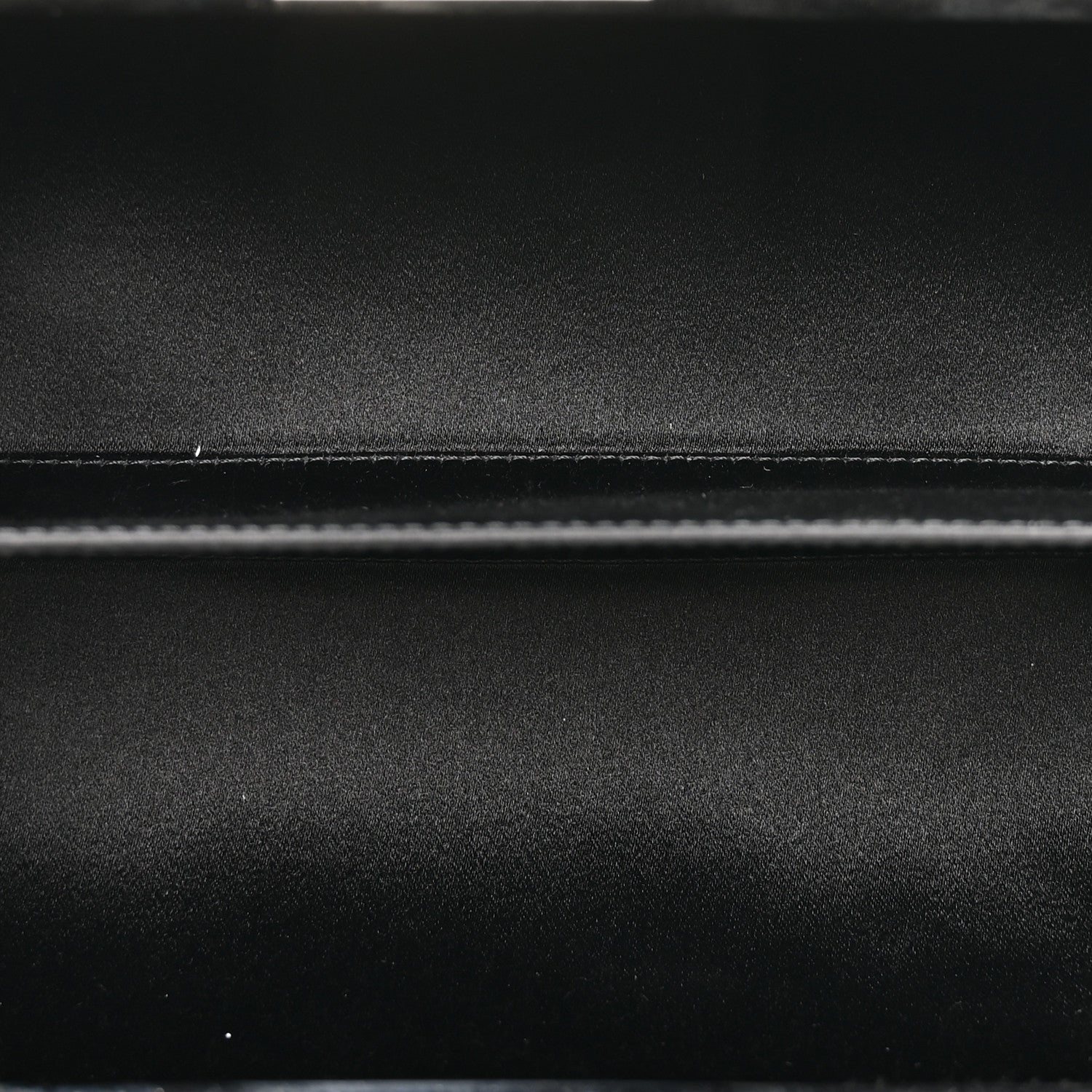 Metallic Lambskin Perforated Hollywood Clutch Silver