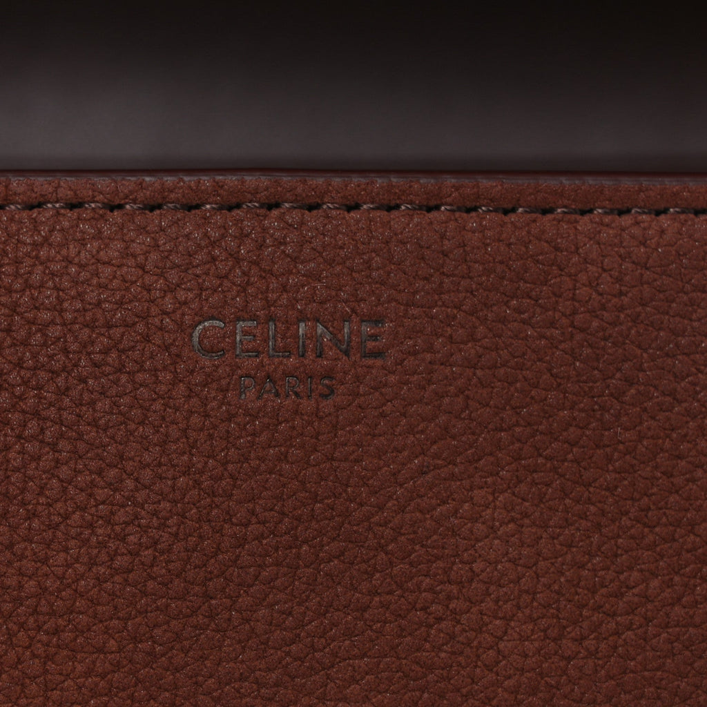 Grained Nubuck Calfskin Medium Nino Chestnut