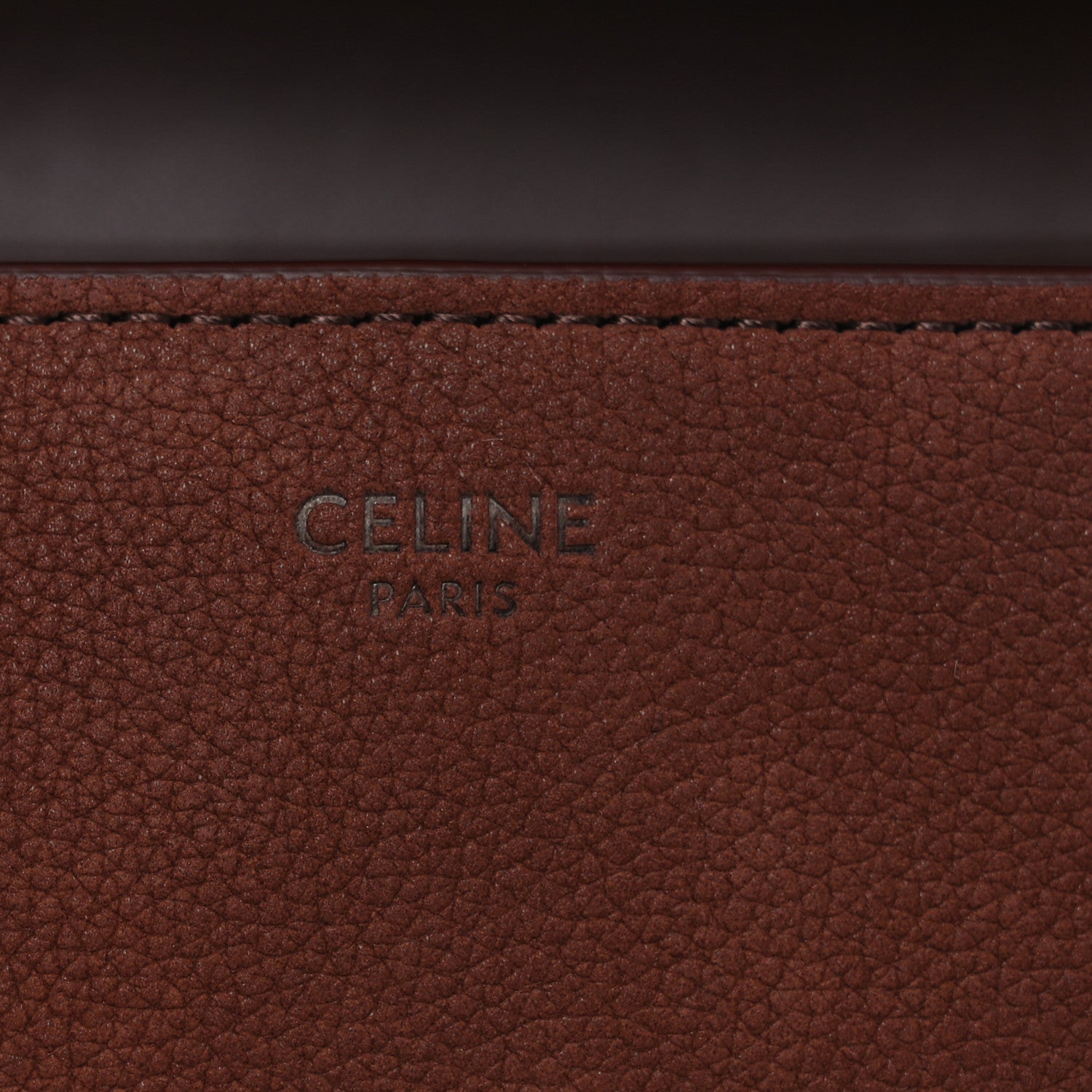 Grained Nubuck Calfskin Medium Nino Chestnut