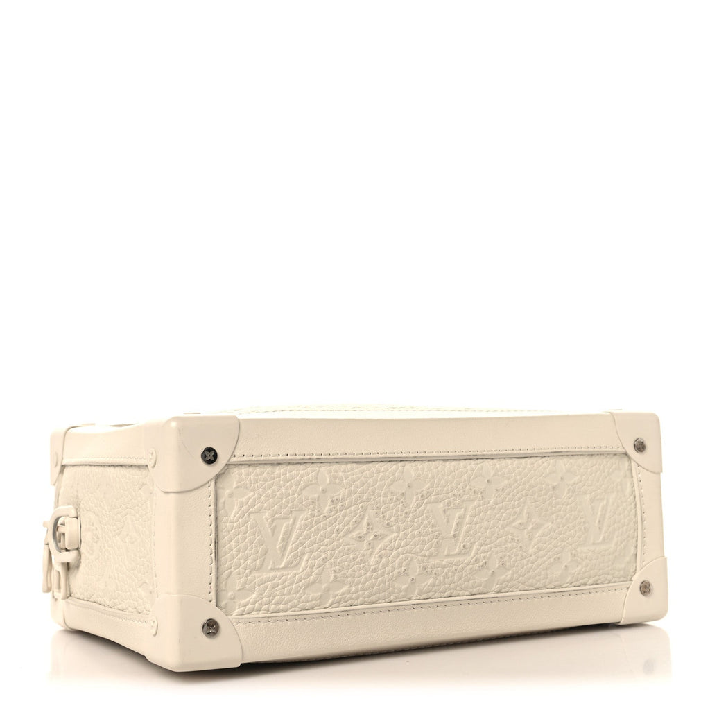 Taurillon Monogram Solar Ray Soft Trunk Powder White