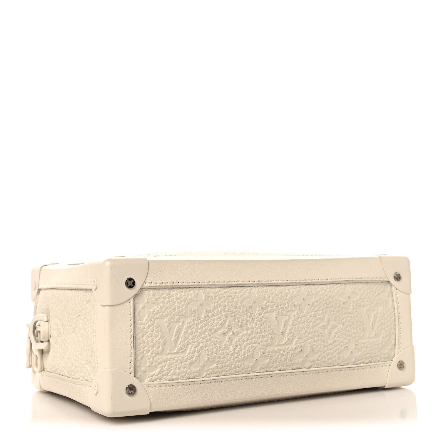 Taurillon Monogram Solar Ray Soft Trunk Powder White