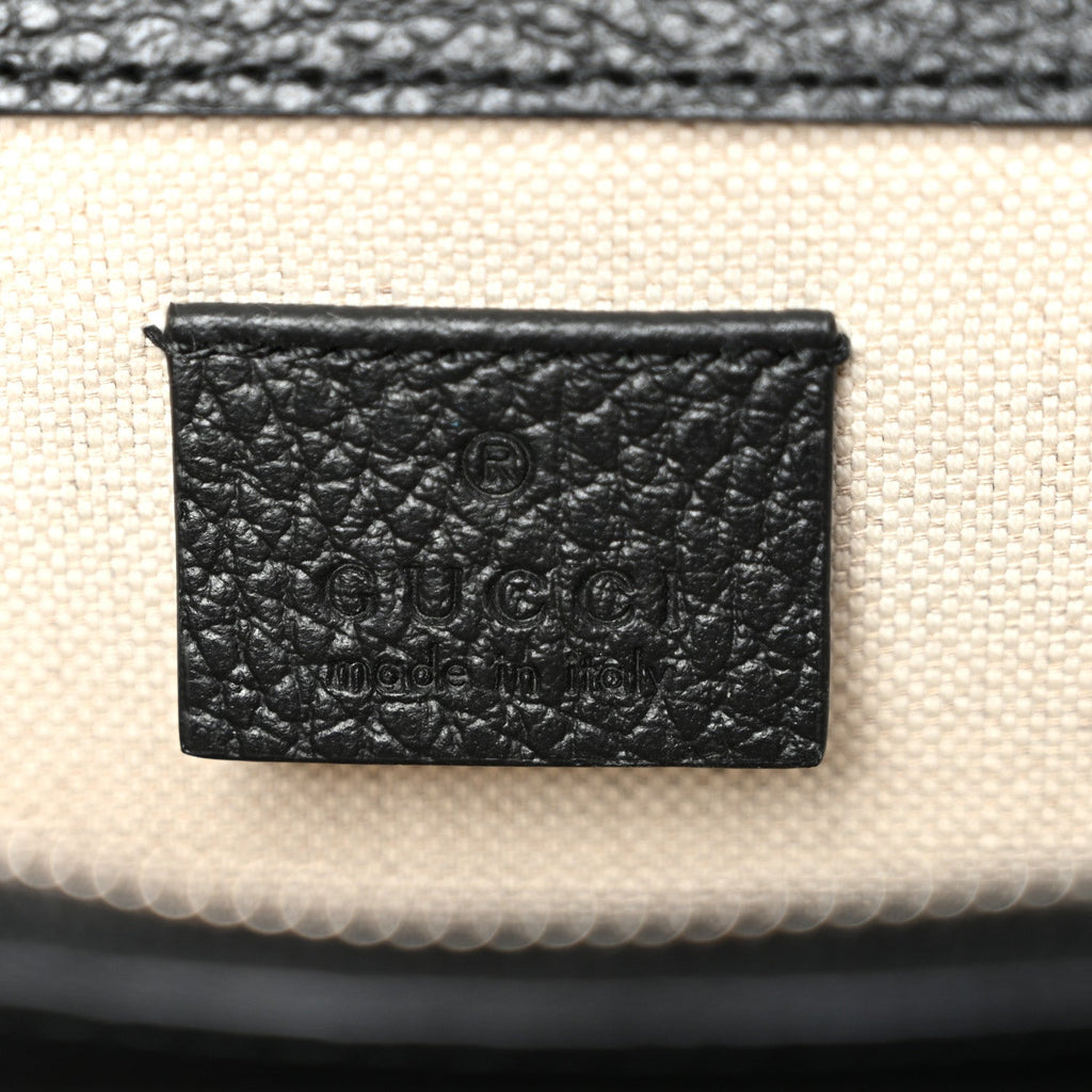Pebbled Calfskin Small Dionysus Shoulder Bag Black