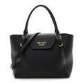 Vitello Phenix Tote Bag Black