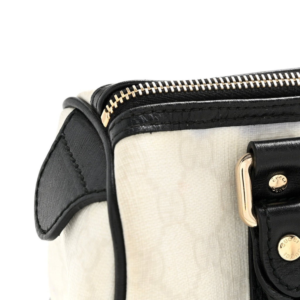 GG Plus Monogram Small Joy Boston White Black