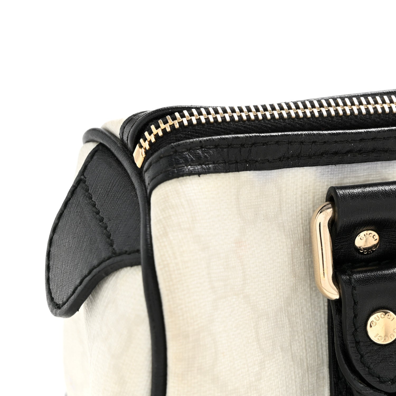 GG Plus Monogram Small Joy Boston White Black