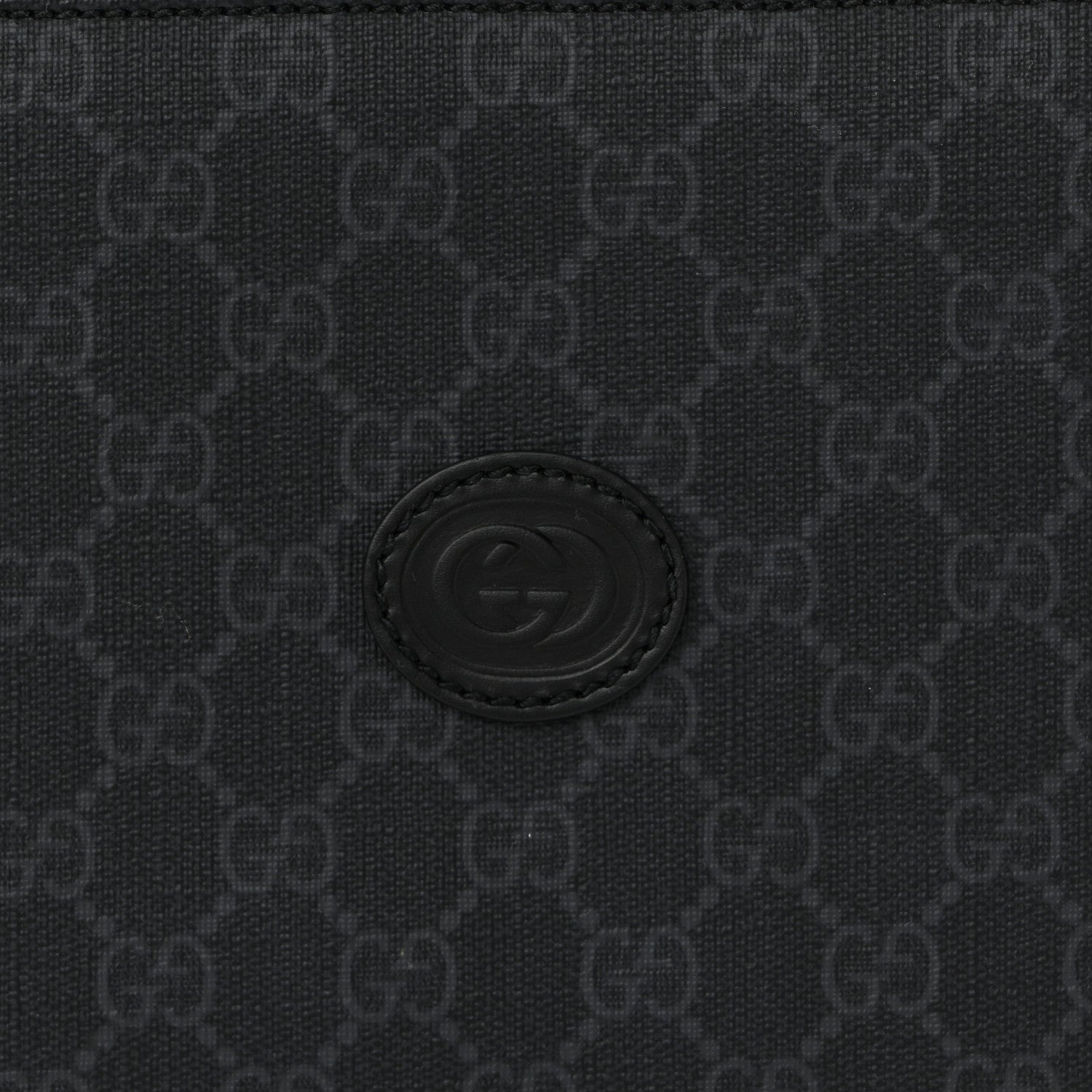GG Supreme Monogram Briefcase Backpack Black Grey