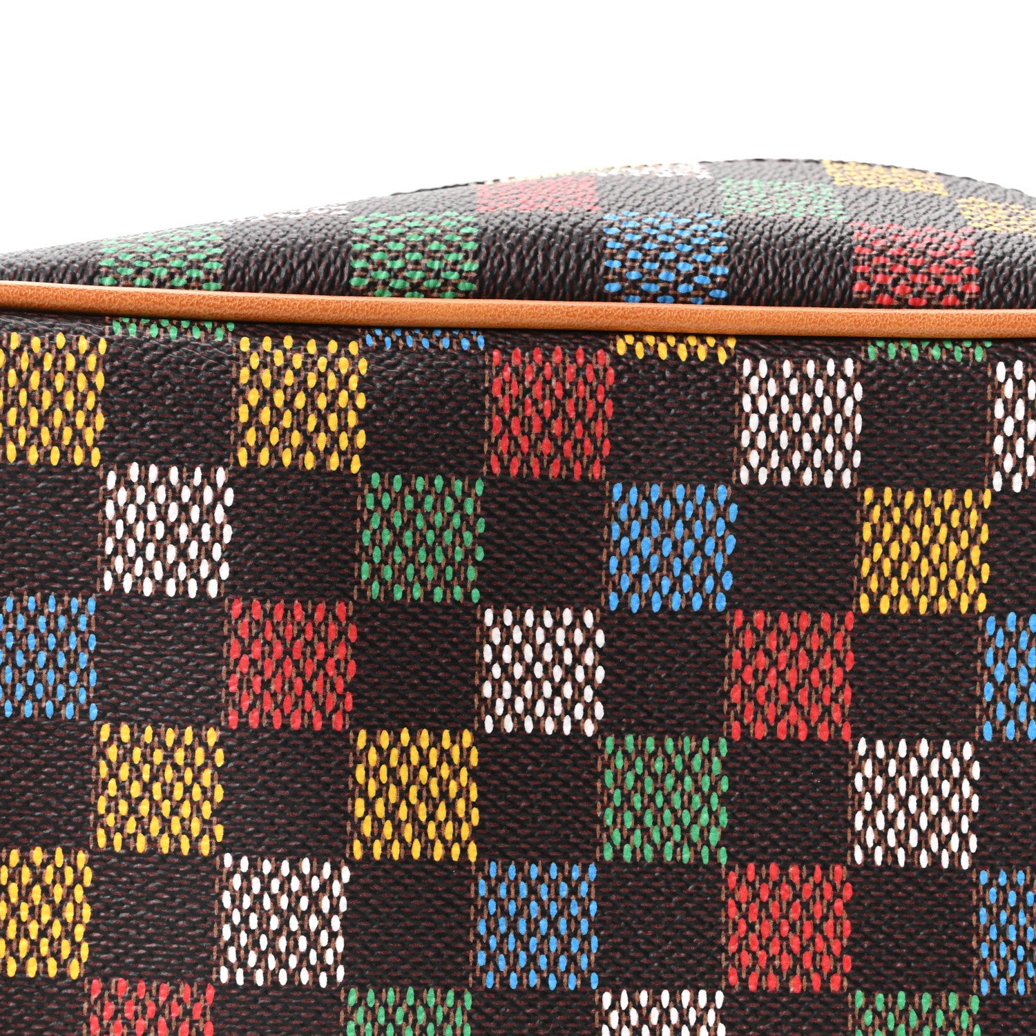LV Vers Damier Ebene Locker Dopp Kit Toilet Pouch Multicolor