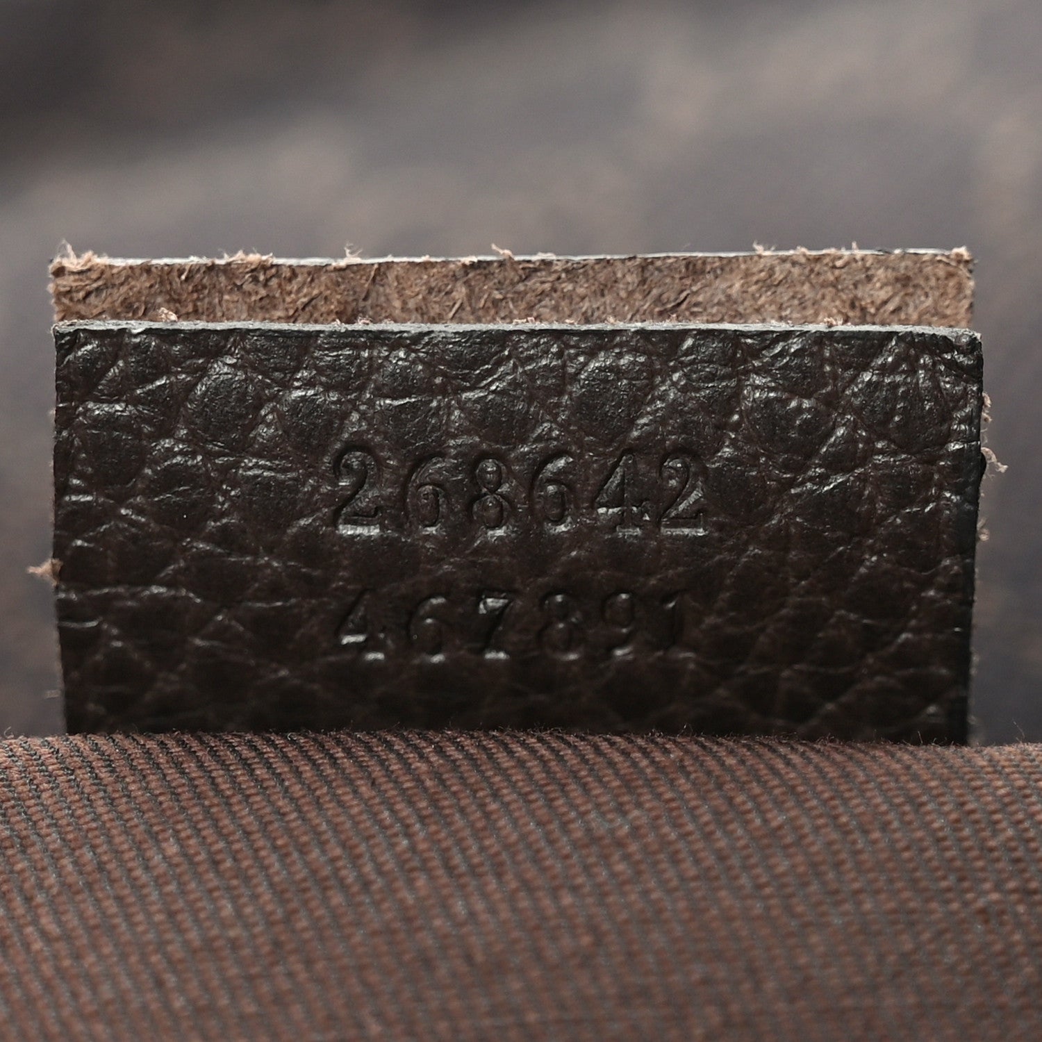 Denim Monogram Abbey Messenger Bag Dark Brown