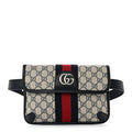 GG Supreme Monogram Web Small Ophidia Belt Bag 90 36 Beige Navy 90/36 Beige Navy