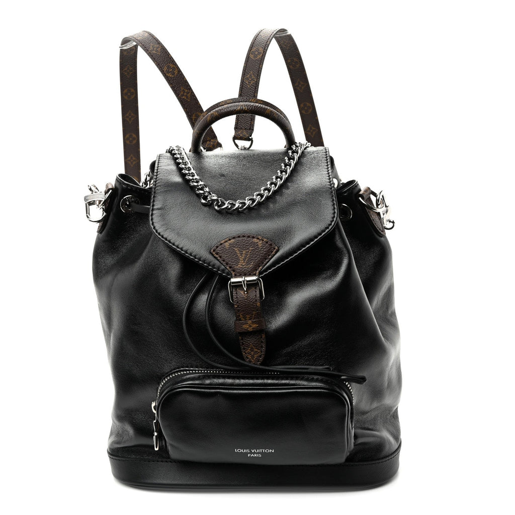 Lambskin Monogram Montsouris Vibe PM Black