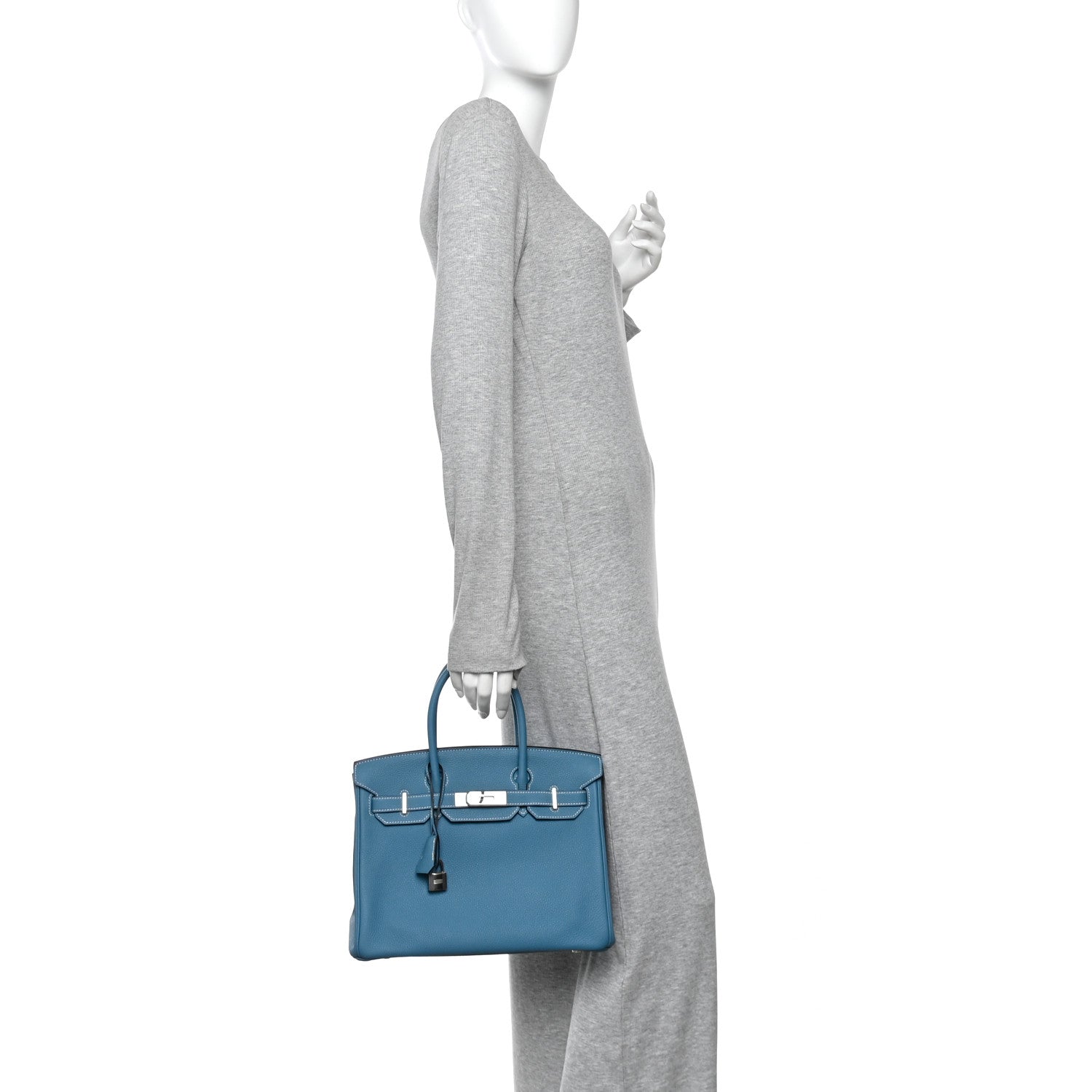 Togo Birkin 30 Blue Jean