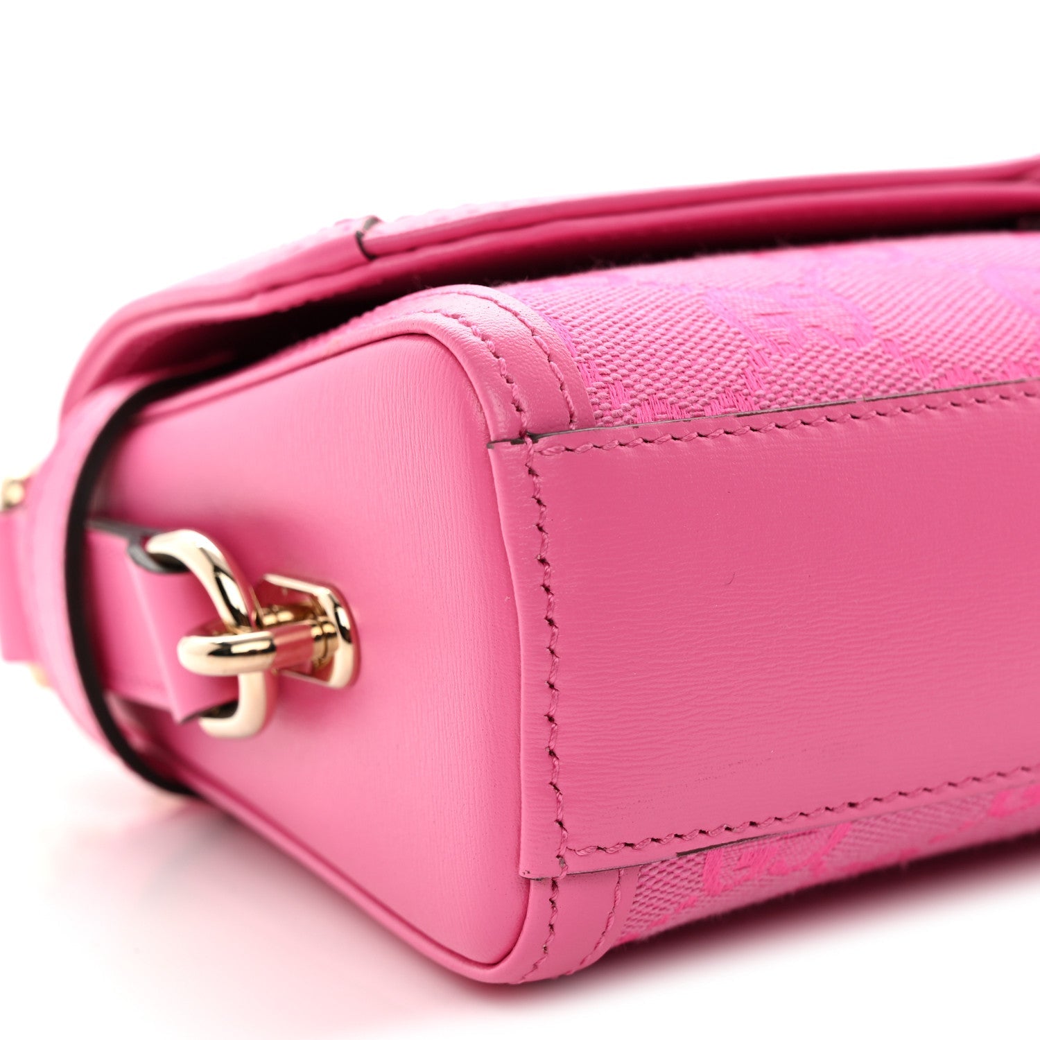 GG Monogram Textured Dollar Calfskin Small Luce Shoulder Bag Pink
