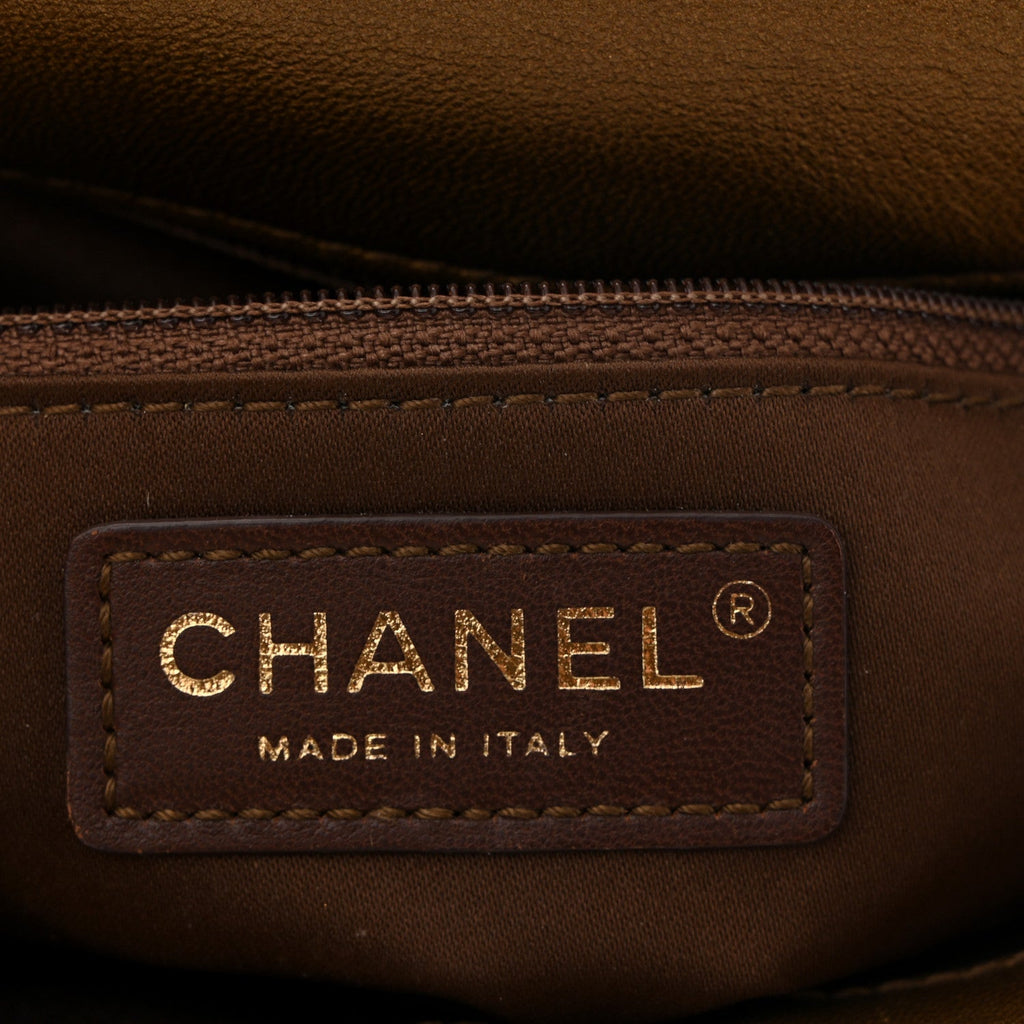 Sequin Medium Single Flap Gold
