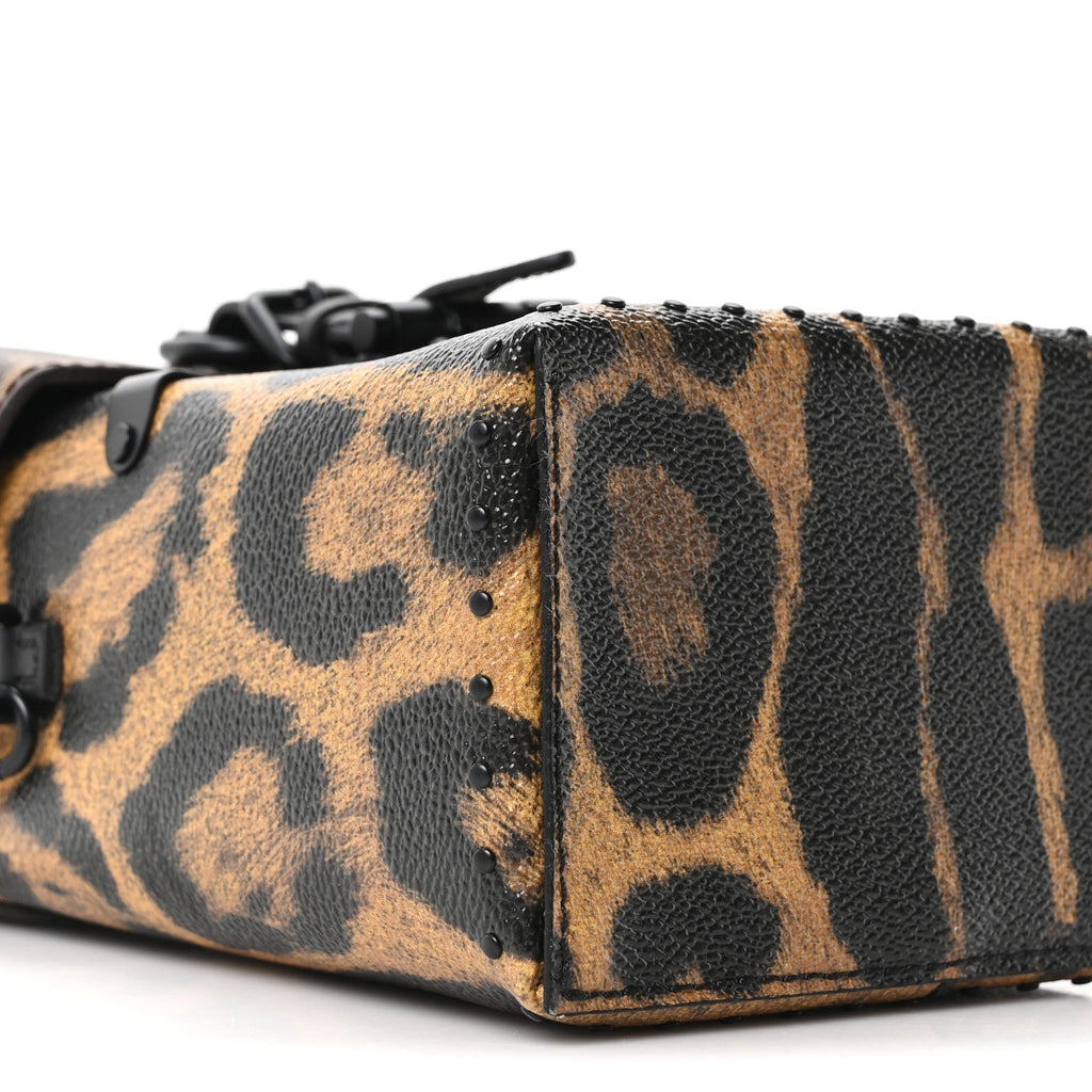 Monogram Wild Animal Print Camera Box Black