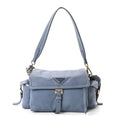 Nappa Medium Explore Shoulder Bag Aviation Blue