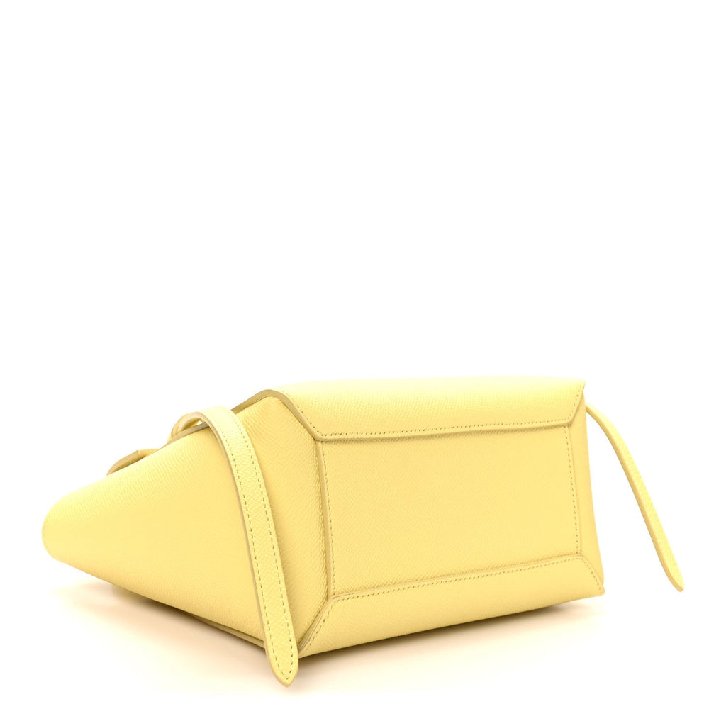 Grained Calfskin Nano Belt Bag Citrus