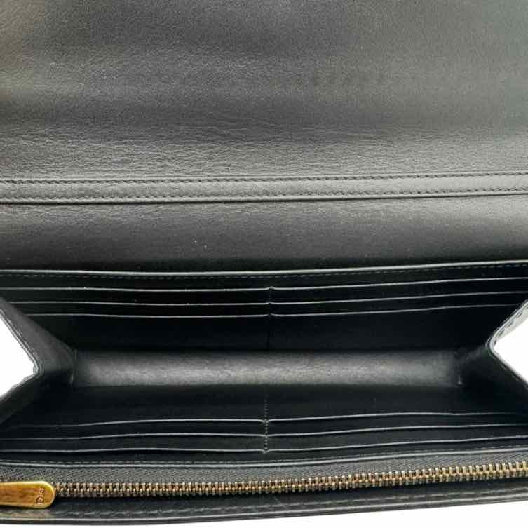 DIOR Calfskin J'Adior Chain Flap Bag Black