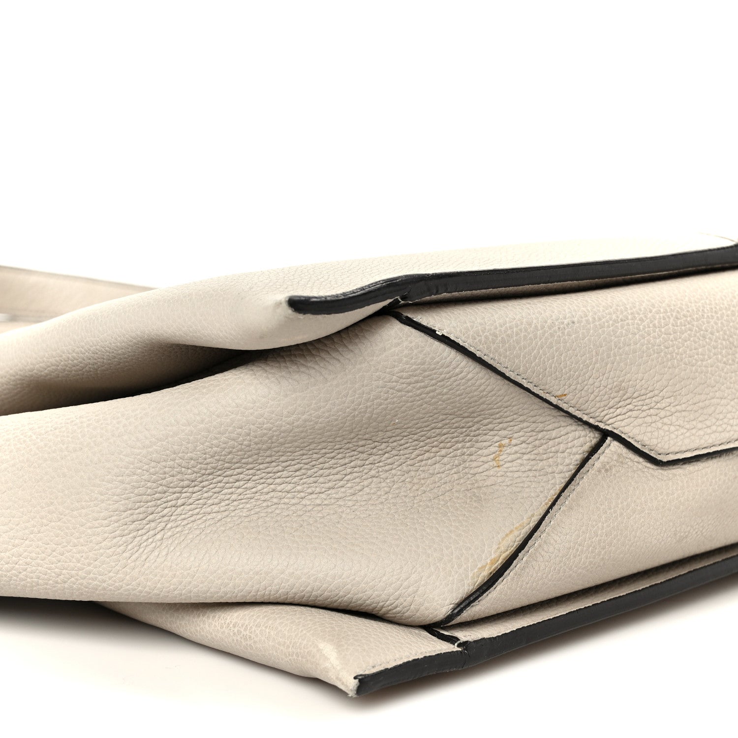 Baby Grained Calfskin Medium Tri-Fold Bag Powder
