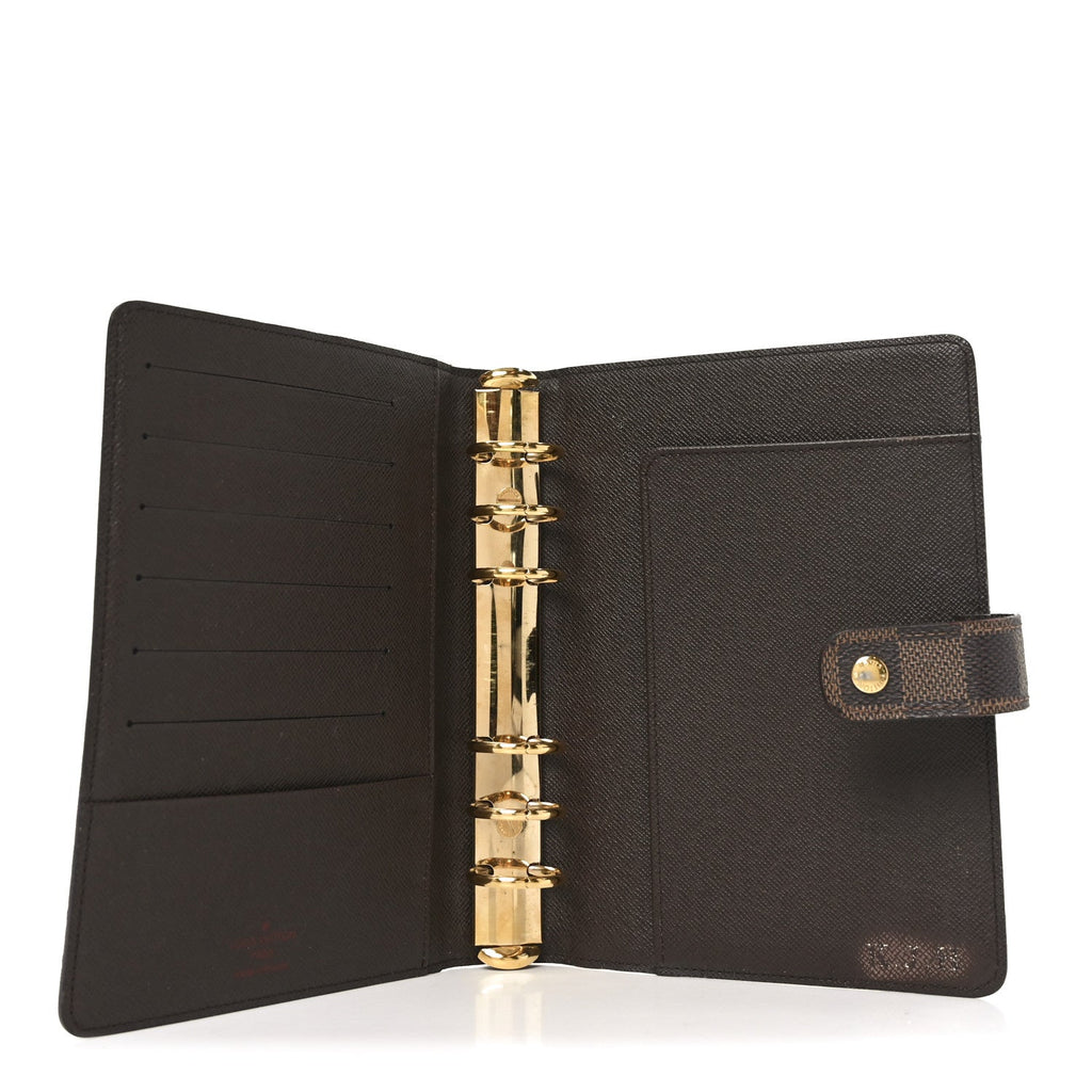 Damier Ebene Medium Ring Agenda Cover