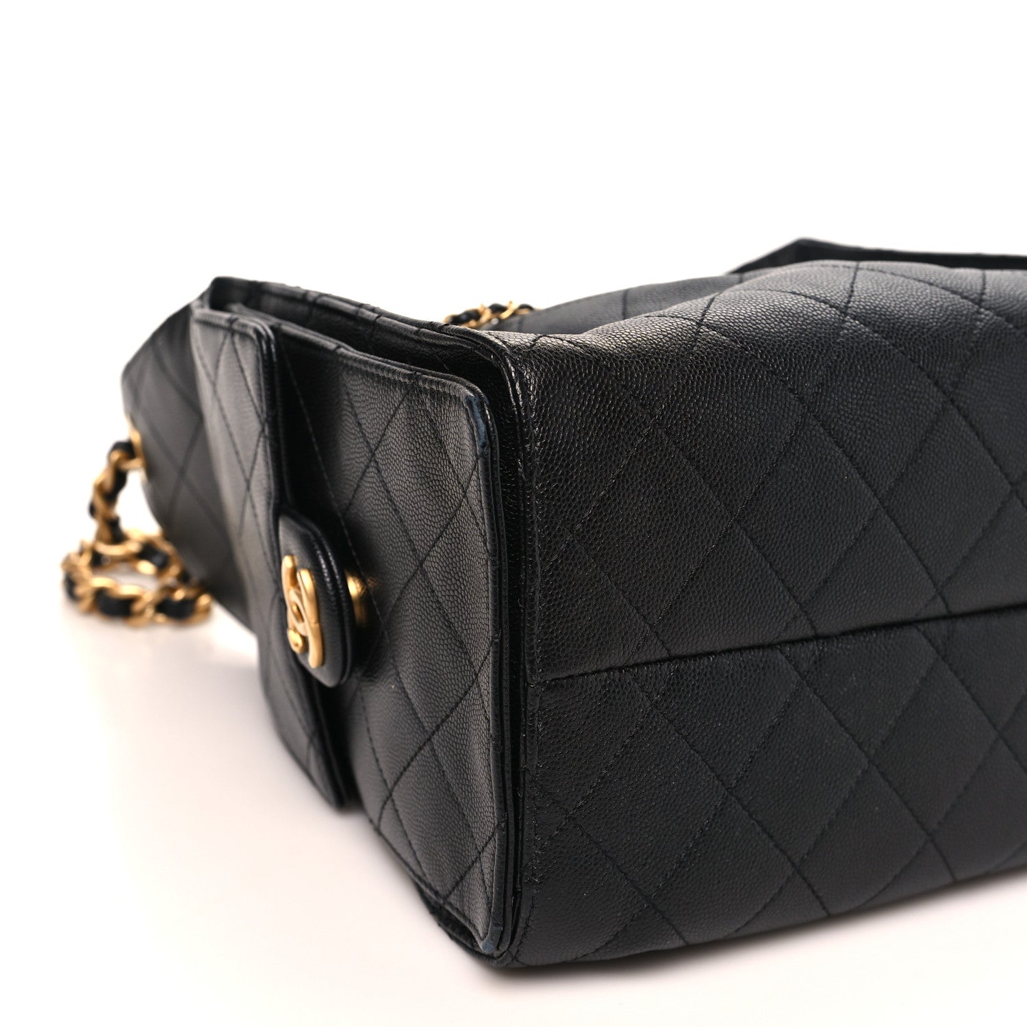 Caviar Quilted Small Chanel 25 Handbag Black