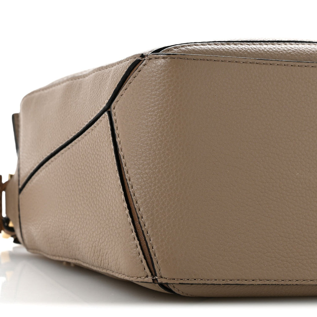 Grained Calfskin Small Puzzle Bag Sand Mink