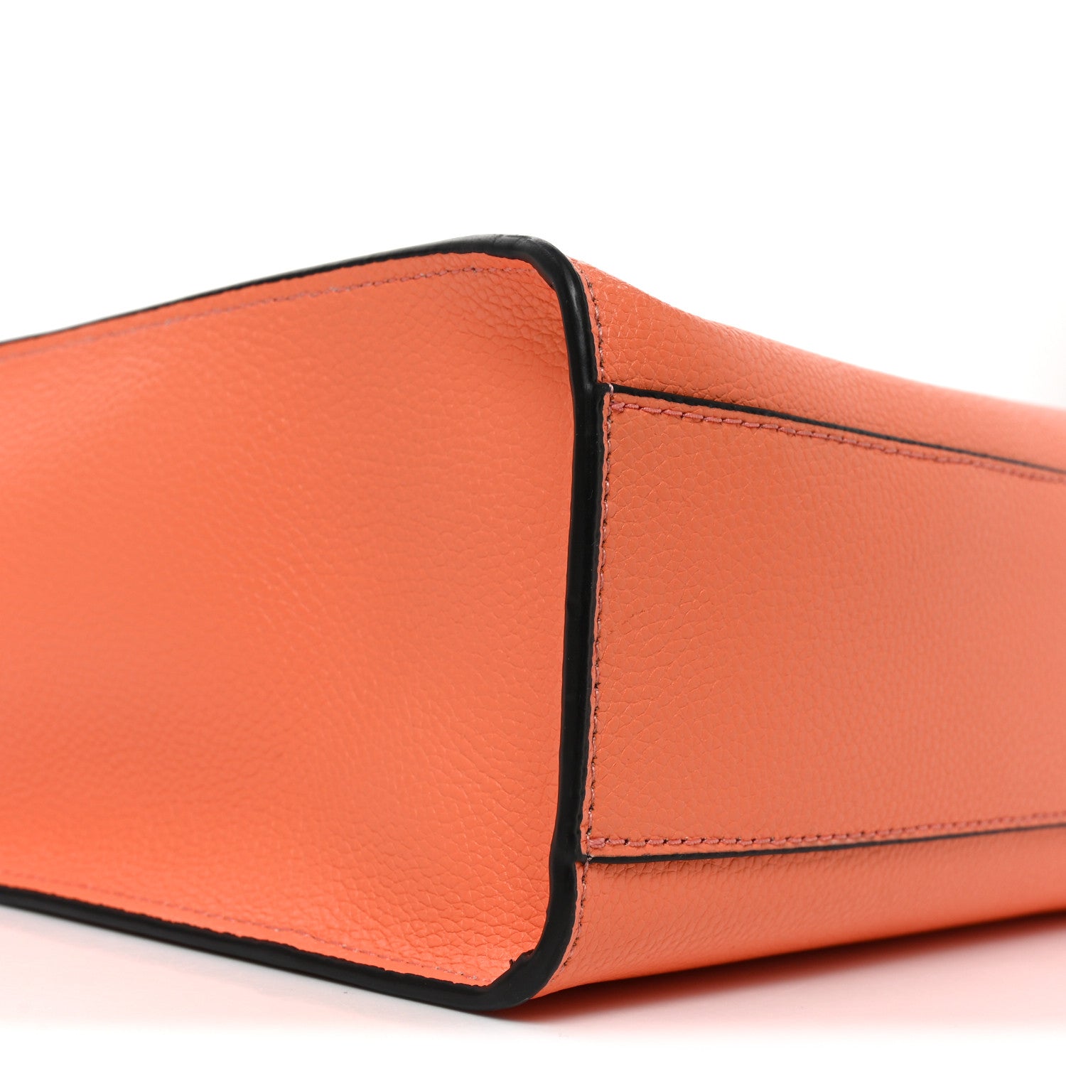 Calfskin Mini Grind Tote Bag Orange